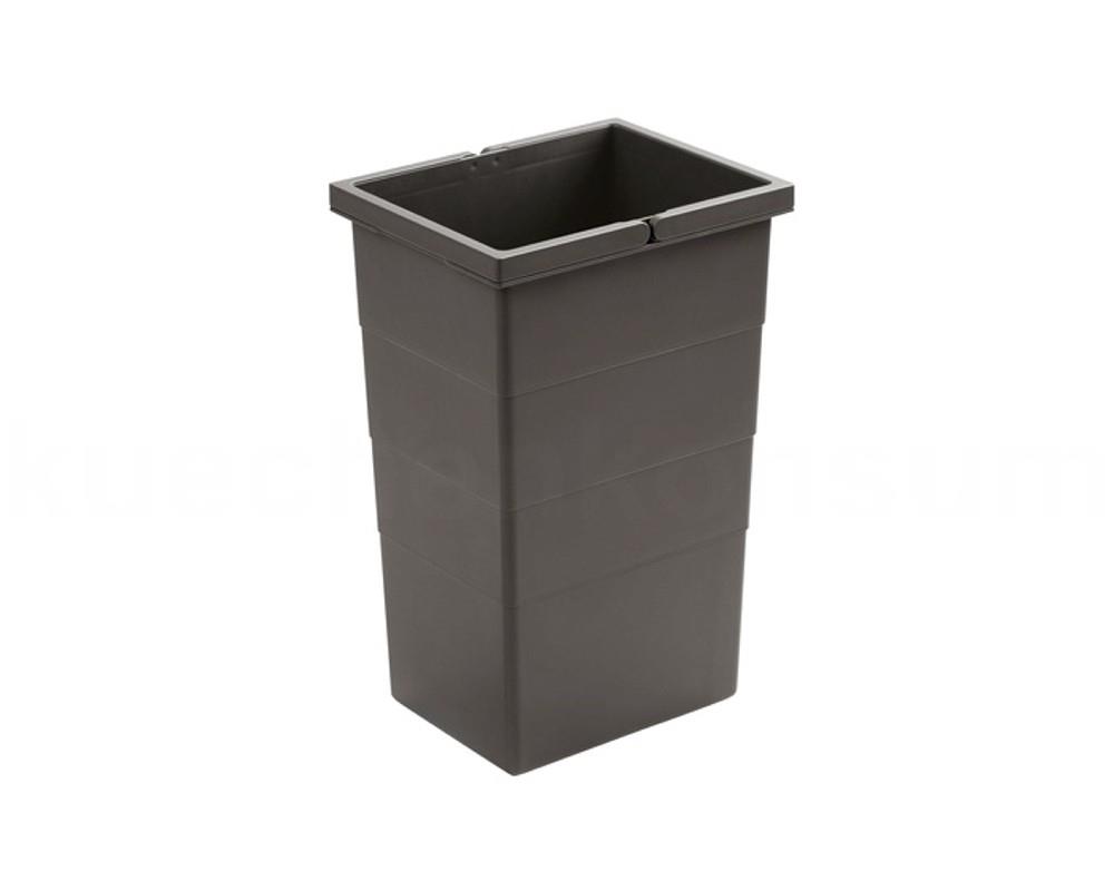 Hailo 13 Liter Inneneimer 1132959 dunkelgrau 242 x 192 x 380 mm
