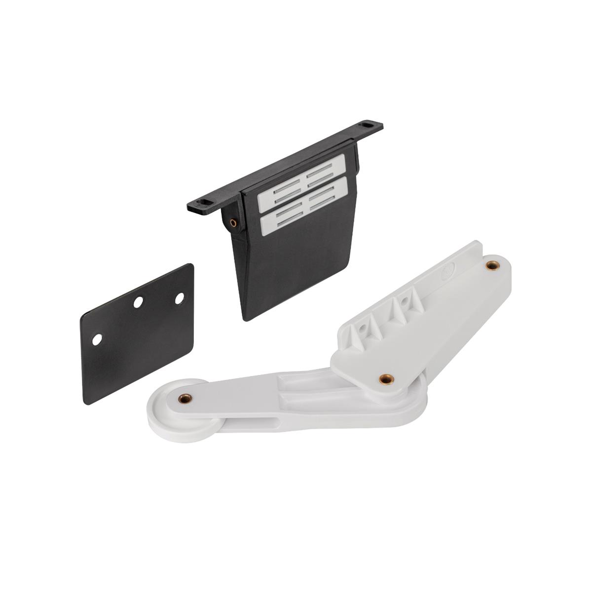 Hailo Türöffner 3692021 Kick and go Fußpedal mit Türschnapper für Drehtür