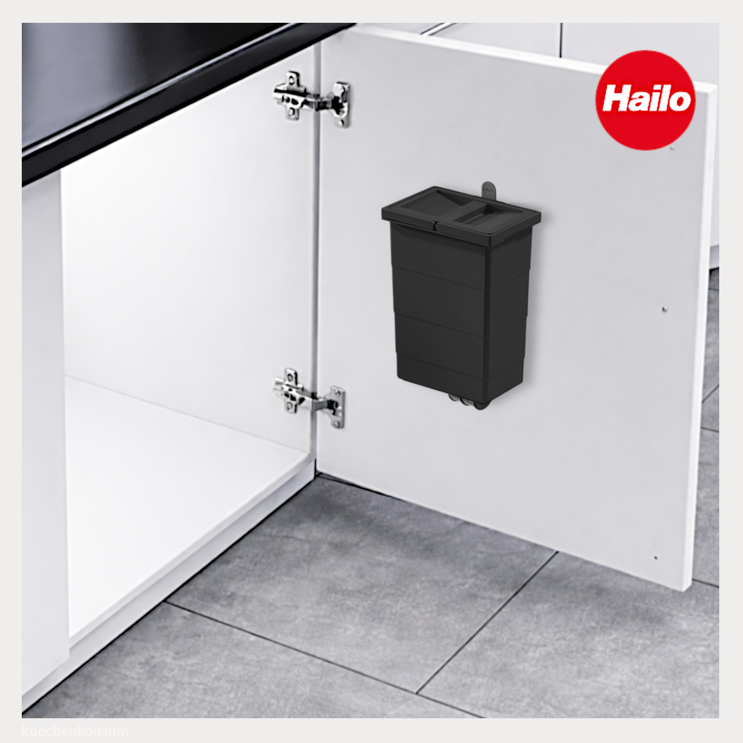 Hailo Solo 1225959 Multifunktionseimer ReadyBin 8 schwarz