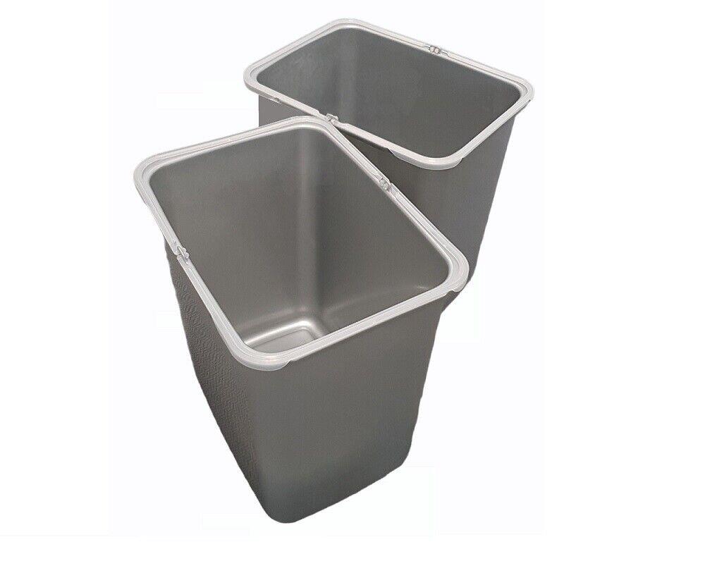 Ekotech Ersatzeimer 2x 16 Liter für Aladin o Ekko grau