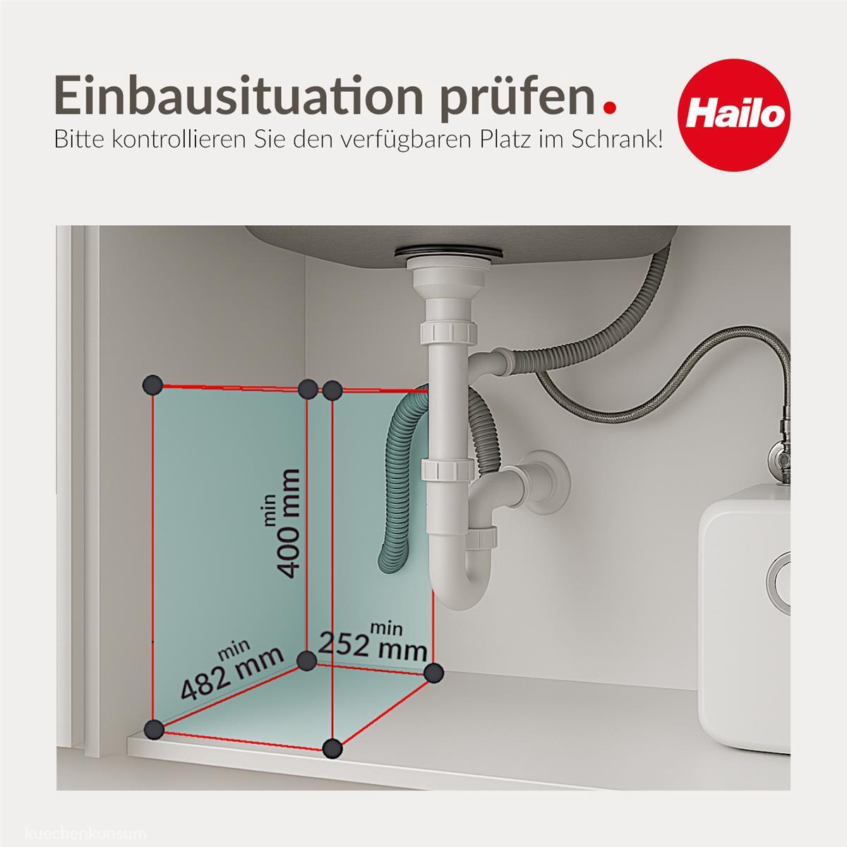 Hailo Abfallsammler 3666851 Tandem 2x 15 Liter Black Edition limitiert
