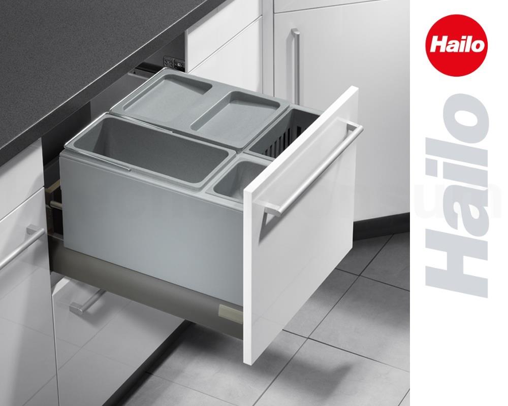 Hailo Abfallsammler 3630451 XX Inset Aufsatz XXL 18 + 12 + 4.1 Liter