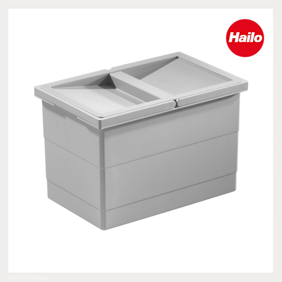 Hailo Inneneimer 1073979 mit Deckel 350 x 226 x 220 mm 2 Henkel