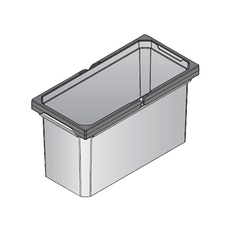 Vauth Sagel Mülleimer 720823 mit Deckel Envi Free 183 x 382 x 216 mm Grau