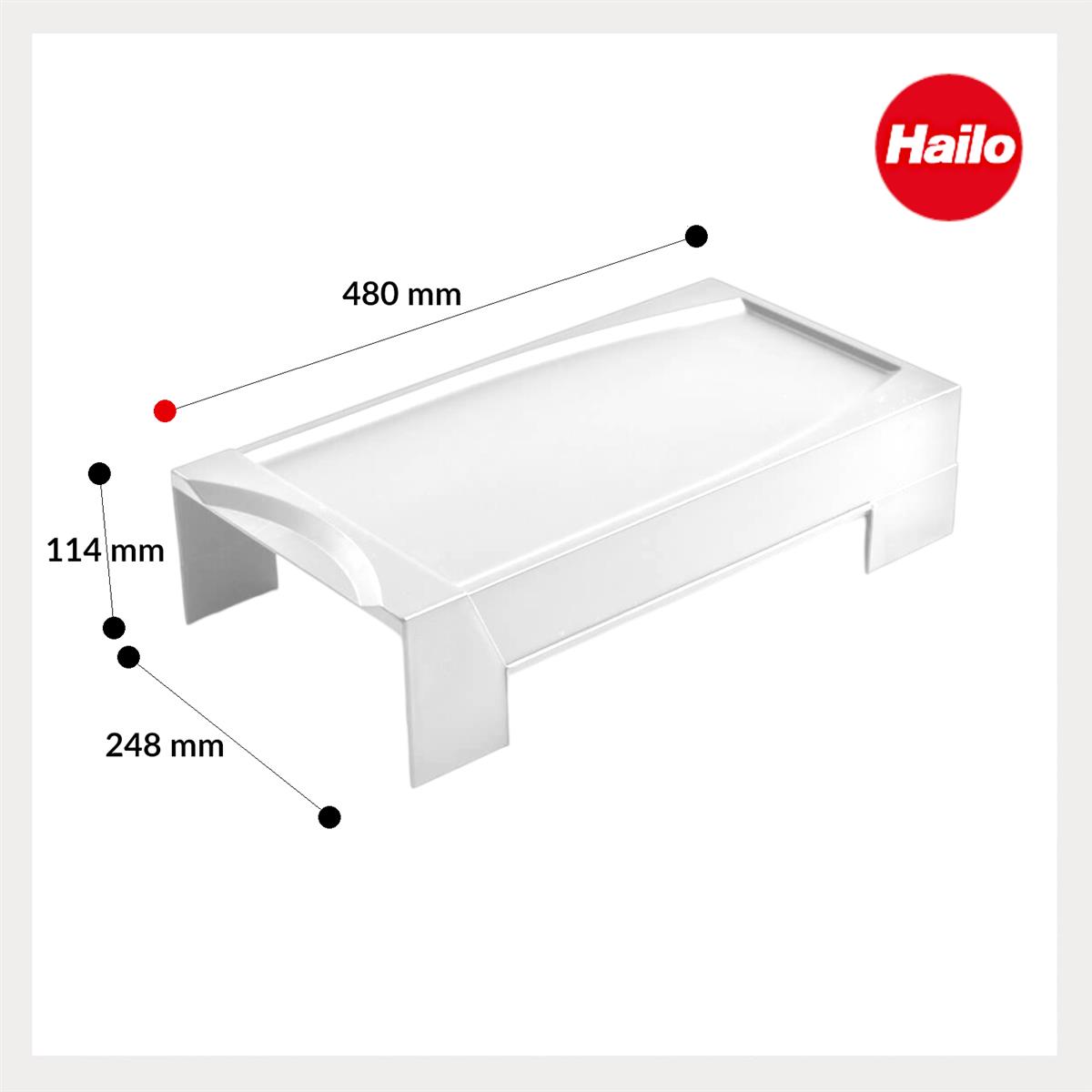Hailo Deckel 1040229 weiß 246 x 476 x 114 mm