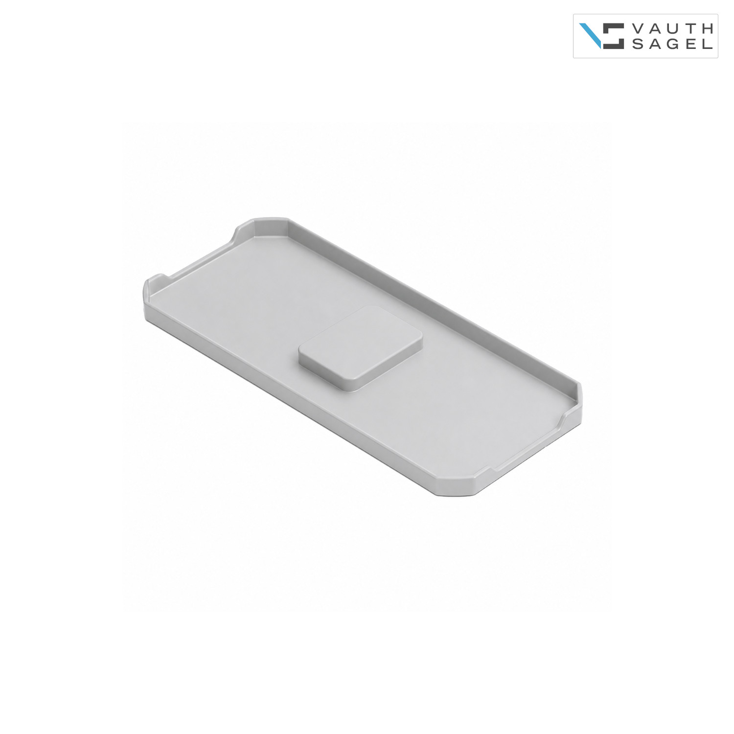 Vauth Sagel Deckel für Mülleimer 720852 Envi Free 382 x 183 mm Grau