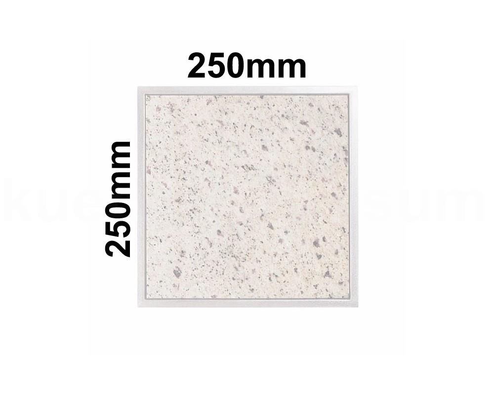 Einbau Granitfeld Verde Eukalyptus inkl. Edelstahlwanne 250x250 x10 mm