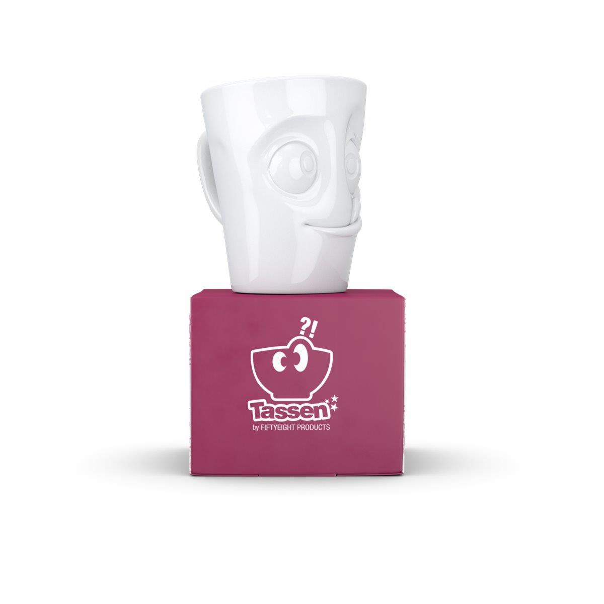 TV Tasse Kaffeebecher 86 Henkelbecher Lecker weiß