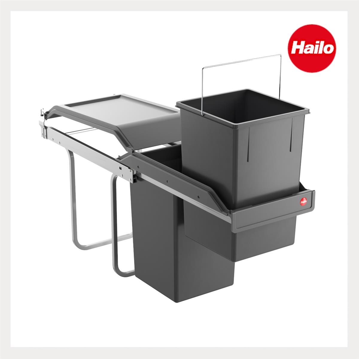 Hailo Abfallsammler 3650101 TA Swing A Tandem 2x15 Liter