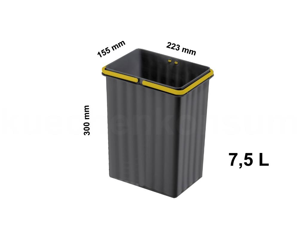 Westermann Inneneimer 7,5 Liter Pullboy-Flex Einsätze Henkel gelb