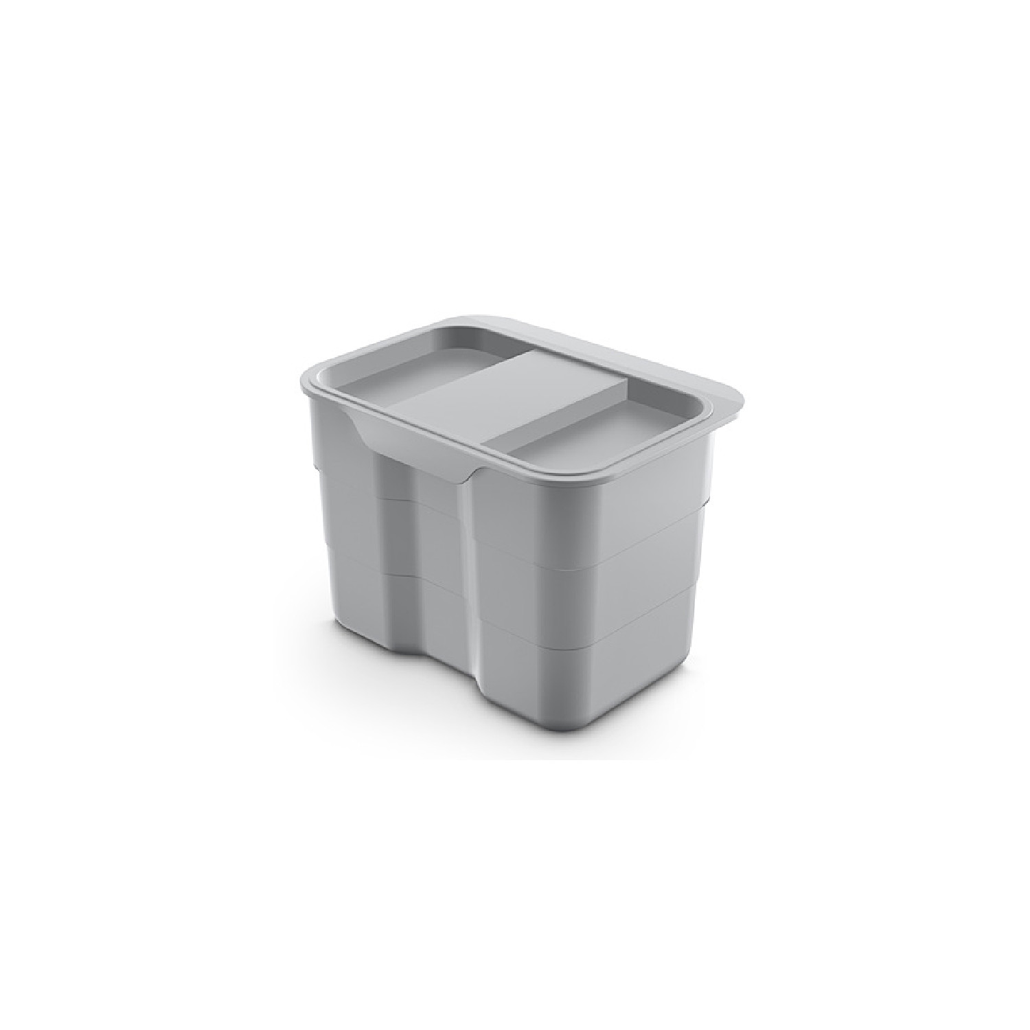 ninka Abfallsammler 5188.91 bioBin 4,2 L Alugrau 170 x 230 x 170 mm