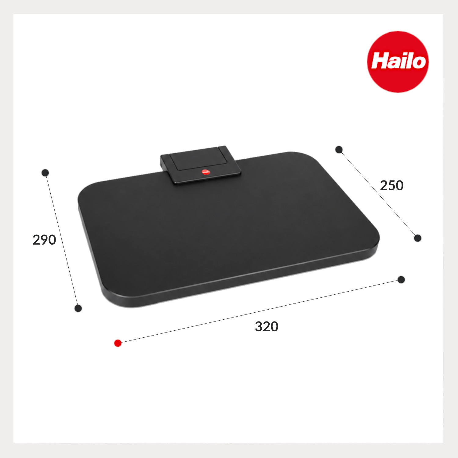 HAILO Standmülleimer Klapp-Deckel 2026179 Eco Duo M, Öko duo Schwarz