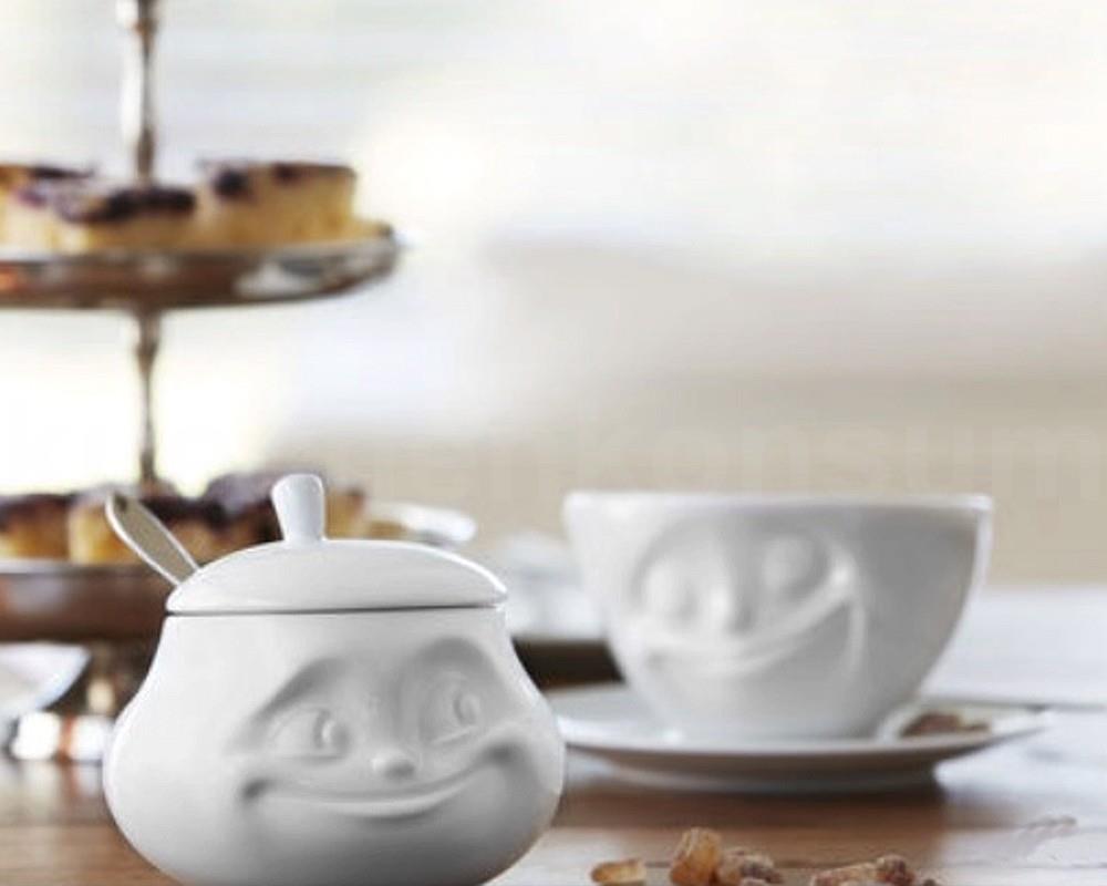 TV Tasse Zuckerdose 33.01 Süß mit Deckel weiß