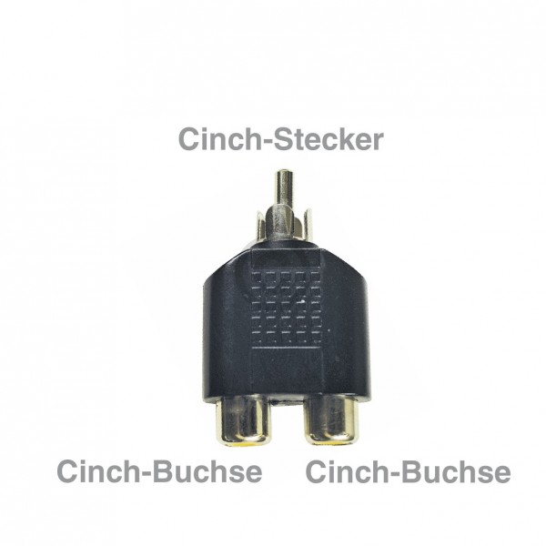Europart Cinch-Adapter Stecker/2xBuchse