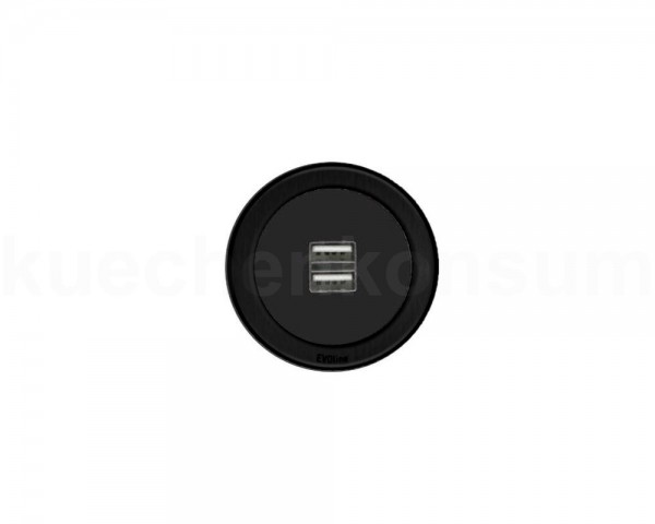 Schulte EVOline One Einbau USB Charger 00.012 schwarz