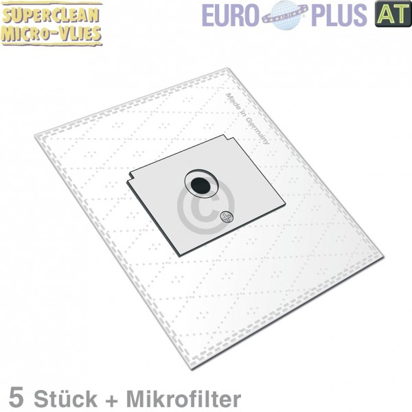 Europart Filterbeutel Europlus R5009 Vlies u.a. für Rowenta 5 Stk