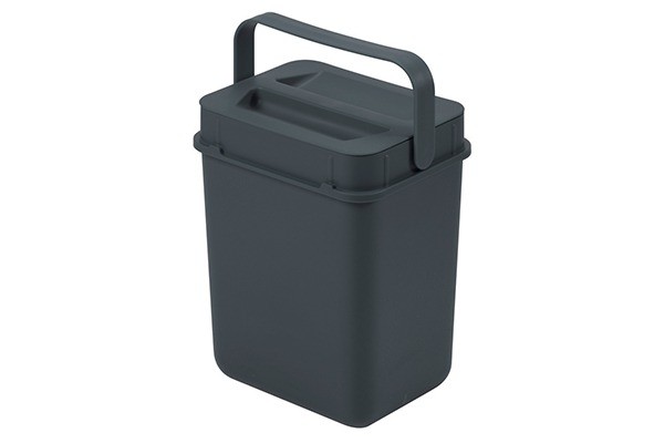 Müllex BOXX 5080.05 Kompostkübel Kunststoff anthrazit Deckel Henkel