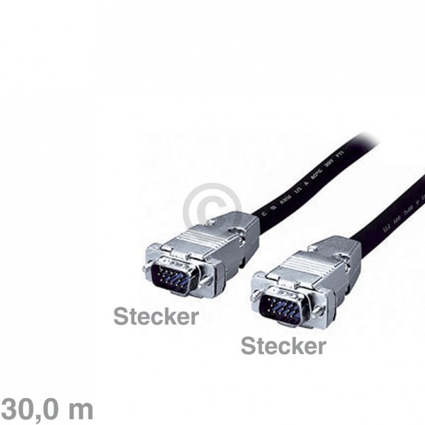 Europart Kabel Monitorkabel Stecker/Stecker 30m