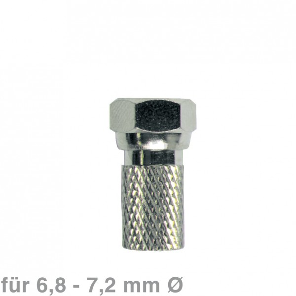 Europart F-Stecker schraubbar 6,8-7,2mm